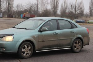 Пороги труби BB001 42мм нерж Chevrolet Lacetti 2002-