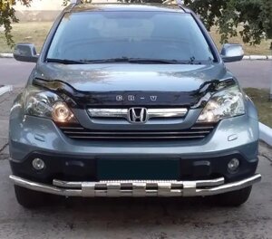 Передній захист бампера ST015 (нерж.) Honda CRV 2007-2011