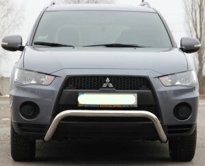 Кенгурятник WT007 (нерж) Mitsubishi Outlander 2012-2015-