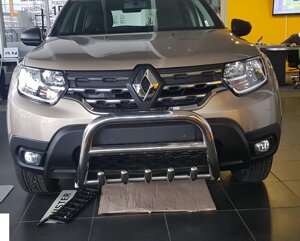 Передній захист кенгурятник на Renault Duster 2017-