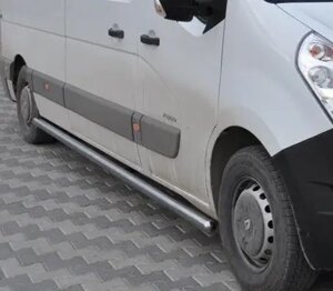 Пороги труби без проступів L1 d60 2 шт нерж Renault Trafic 2001-2014
