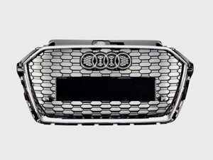 Решітка радіатора Audi A3 2016-2020гон Чорний з хромом (в стилі RS)