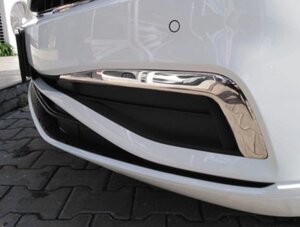 Накладки на протитуманки 2019+ (2 шт, нерж) Carmos - Турецька стальcar55122