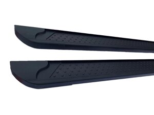 Бічні майданчики Allmond Black (2 шт., алюміній) Peugeot Partner 1996-2008 рр.