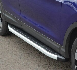 Бічні пороги Fullmond (2 шт алюмін) Mazda BT-50 2012--