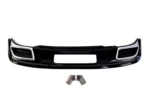 Дифузор заднього бампера на Volkswagen Tiguan II 2015-2019 року ( стиль R-Line)