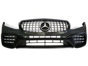 Передній бампер на Mercedes E-Class W213 2016-2020 рік (в стилі E63 AMG)