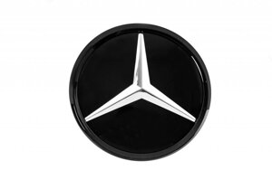 Передня емблема під склом чорна окантовка a2048806406 для Mercedes G сlass W463 рр