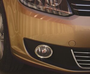 Накладки на протитуманки (2 шт., нерж) Carmos - Турецька стальcar650053