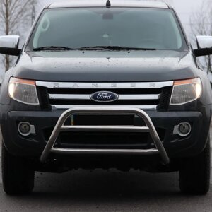 Передній захист кенгурятник WT022 нерж Ford Ranger 2011-