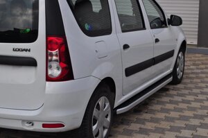 Бічні майданчики Fullmond (2 шт., алюм.) Renault Logan MCV 2008-2013 гг.