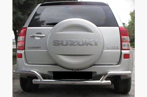 Задній захист бампера AK005-2 нерж Suzuki Grand Vitara 2005-2014