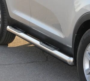Пороги труби з проступями d60 2 шт нерж Nissan Qashqai 2006-2010