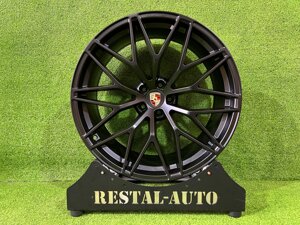 Диски Porsche ( Satin Black ) R21 різноширокі ( 5x112 )