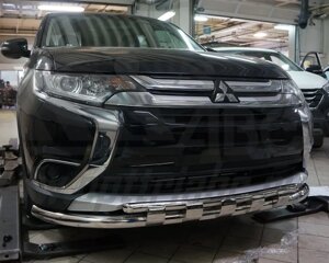 Кенгурятник Shark на Mitsubishi Outlander (з 2012--) Can Otomotiv PRS