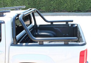 Дуга на кузов чорна труба 60 мм Mazda BT-50 2007-2012