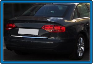 Кромка багажника (sedan, нерж.) Carmos - Турецька сталь для Ауди A4 B8 2007-2015 рр
