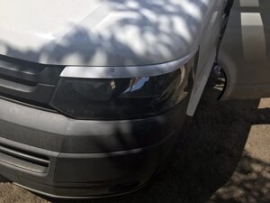 Вії для фар (2 шт, під фарбування) Volkswagen T5 2010-2015