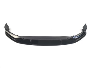 Дифузор переднього бампера на BMW 5 Series G30 2020-2021 рік Чорний глянець MP