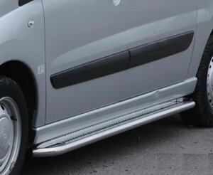 Пороги площадки Premium 2 шт нерж Nissan X-trail T30 2001-2007