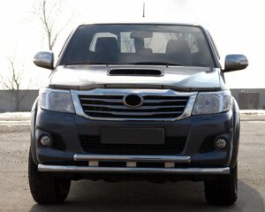 Передній захист бампера (нерж.) Toyota Hilux 2006-2015