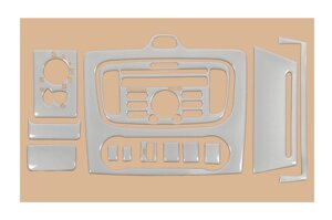 Накладки на панель Clima (Mini-set, Алюміній) для Ford Focus II 2008-2011 рр
