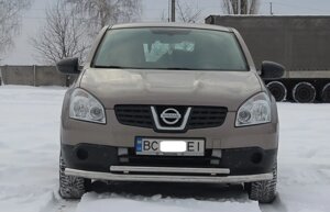 Кенгурятник передній подвійний вус d60\42 ST014 (нерж) Nissan Qashqai 2007-2013