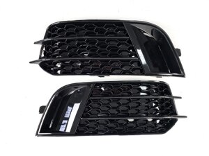 Решітки в бампер Full Black ( в стилі RS1 ) на AUDI A1 8X 2010-2014 року