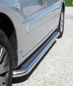 Пороги площадки L1 2 шт нерж Peugeot Partner/Rifter 2008-