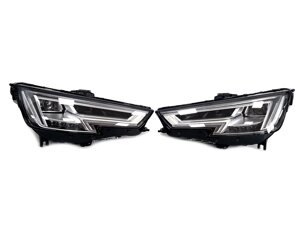 Передні фари LED на Audi A4 B9 2016-2019