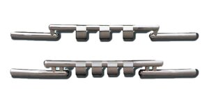Передній захист ST009-15 (нерж.) Chevrolet Niva 2002-2009