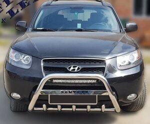 Кенгурятник WT004 (нерж.) Hyundai Santa Fe 2 2006-2012 рр ..