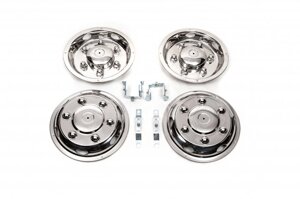 Ковпаки з нержавійки Ексклюзив V2 (2 катковий, 4 шт) для Mercedes Sprinter W907/W910 2018- рр