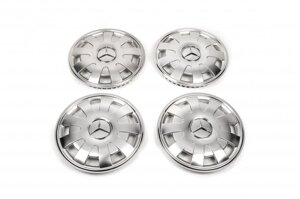Ковпаки з нержавійки Пелюстки (1-катковий, 4 шт) для Mercedes Sprinter W907/W910 2018- рр