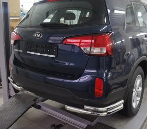 Задні подвійні куточки AK003-double 2 шт нерж Kia Sorento UM 2015-
