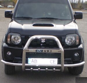 Кенгурник з вусами QT007 неірж Suzuki Jimny 1998-2018