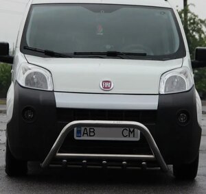 Передній захист кенгурятник (нерж) Fiat Fiorino 07+