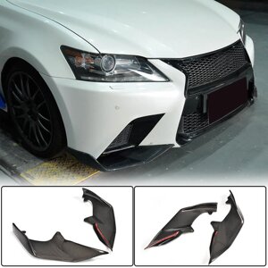 Накладки на передній бампер (для F-Sport 2011-2015, Карбон) для Lexus GS рр