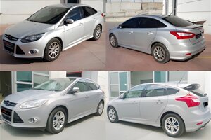 Бокові пороги DPT (2011-2014, чорний глянець)