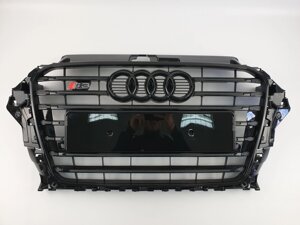 Решітка радіатора Audi A3 2013-2016гід Чорна (у стилі S-Line)