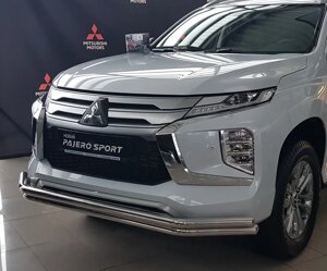 Кенгурятник подвійний ус на Mitsubishi Pajero Sport (c 2020 --)
