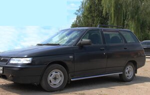 Бокові дуги пороги S1-04 труба 60 мм нерж ВАЗ LADA 2111 (1998-2011)