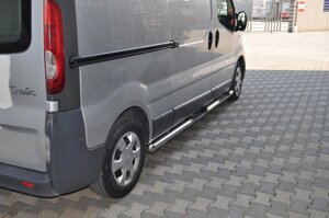 Бокові труби з накладками 2 шт нерж Nissan Primastar 2014-