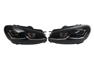 Передні фари ( Full Led апгрейд в Golf VII 2017+ ) на Volkswagen Golf VI 2008-2012 року