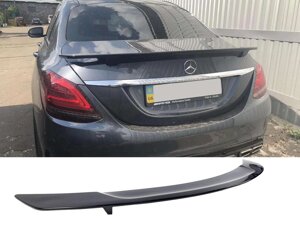Спойлер на Mercedes C-Class W205 2014-2018 рік ( стиль GTS Чорний глянсовий)