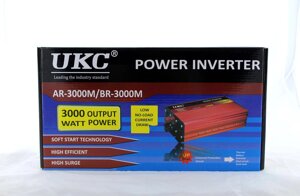 Інвертор перетворювач UKC AC/DC AR 3000W 12V / 3053