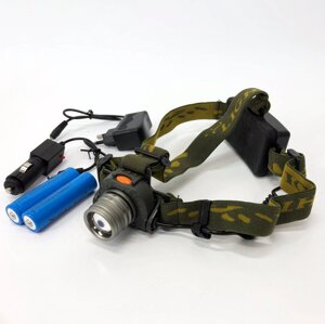 Налобний ліхтар тактичний Bailong BL-1505-602B SENSOR з датчиком руху, Ліхтарик налобний led