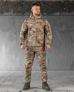 Зимовий тактичний костюм софтшел single sword jumper (подвійний фліс)