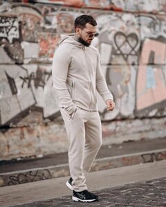 Зимній флісовий спортивний костюм ARCTIKA beg ВТ6818