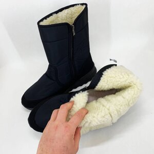 Чоботи чоловічі утеплені чорні 41р 27см Комфортні чоловічі черевики на роботу